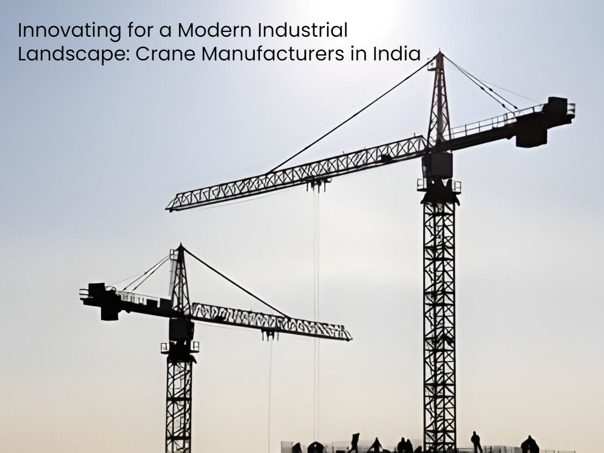 Innovating for a Modern Industrial Landscape: Crane Manufacturers in India